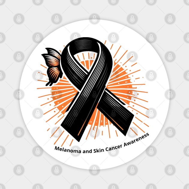 Melanoma and Skin Cancer Awareness Magnet by feelingreat